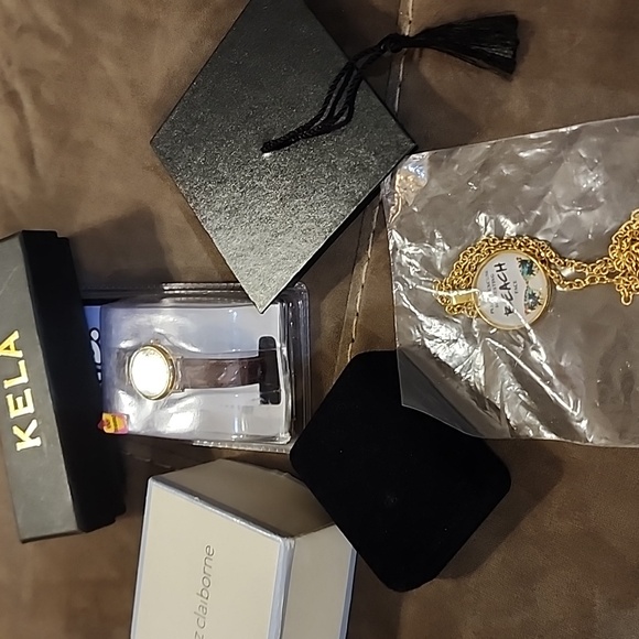 Bundle- Jewelery Inc Liz Claiborne Stunning Broach, Resting Beach Face & More - Picture 10 of 10